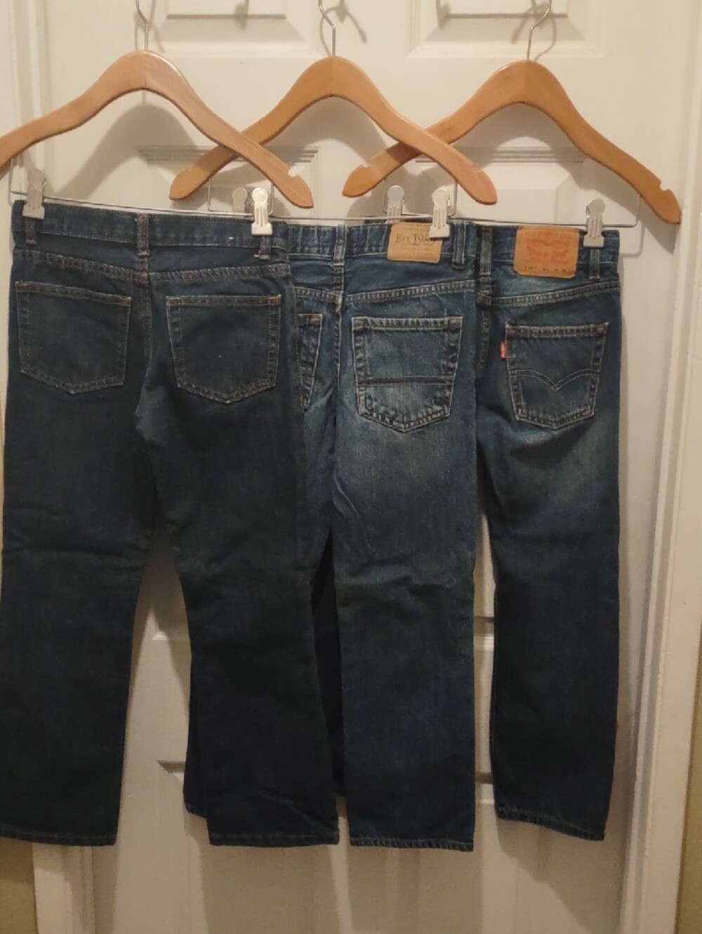 Set 3 Piece Levi's boys Size 8 Bootcut Jeans - Blue Wash boys Size 8 - Picture 5 of 8